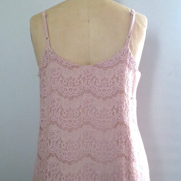 Lace Pink Mini Dress - Picture 5 of 11